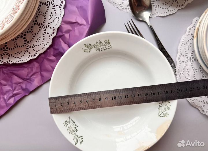 Тарелки СССР суповые десертные