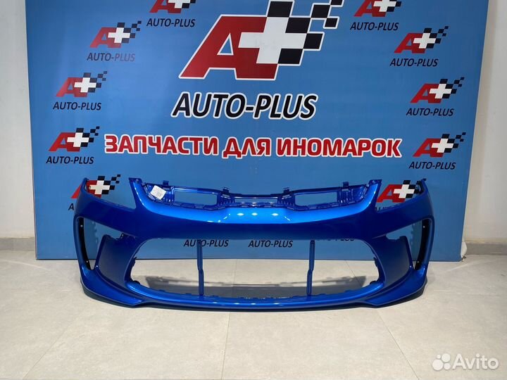 Бампер Киа рио 4 2017-2020 год cиний