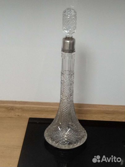 Графин хрустальный с серебром СССР