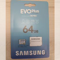 Карта памяти Samsung EVO Plus microsdxc 64 гб