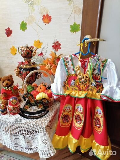 Прокат Русский народный костюм (сарафан, кокошник)