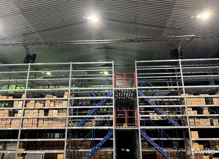 Мезонин б/у для складских помещений Кифато