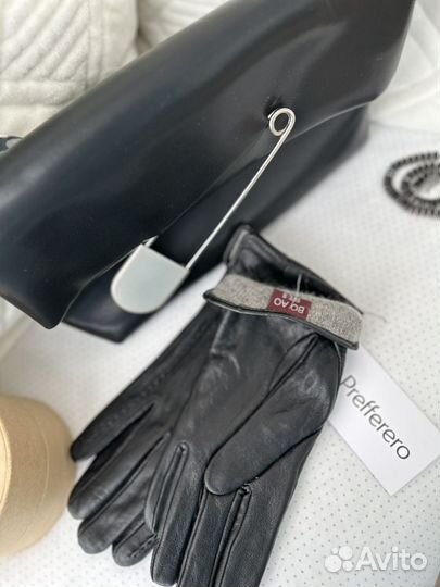 Перчатки кожаные новые 2 пары