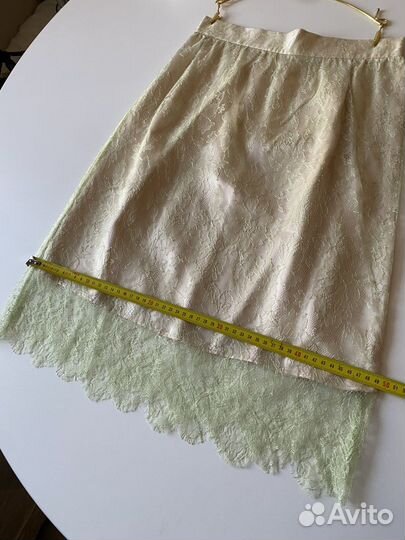 Юбка шелк кружево шантильи
