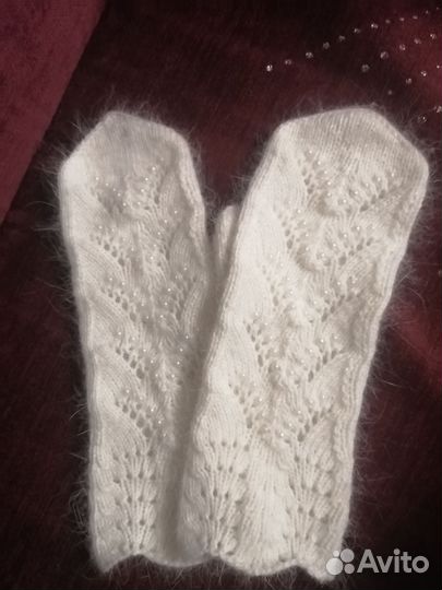 Варежки женские ручная работа