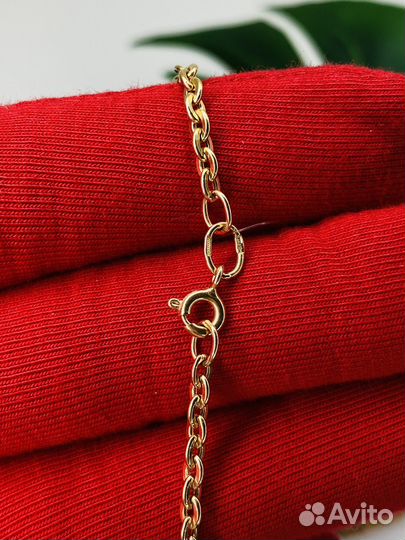 Золотой браслет якорное прочное 585