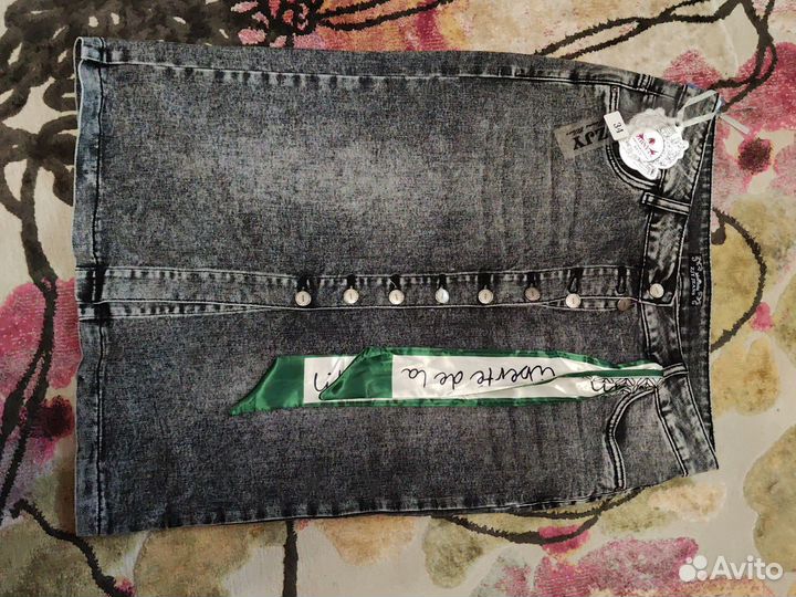 Юбка джинсовая 52