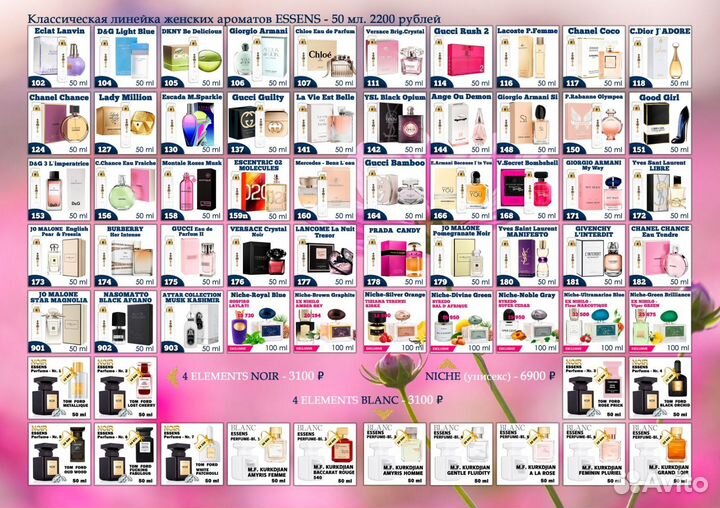 Духи женские Essens