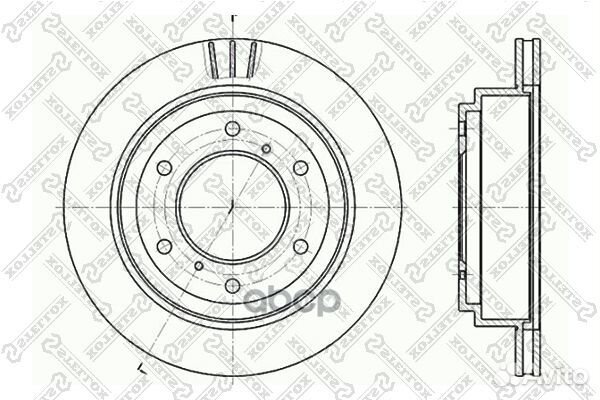 Диск торм. зад. mitsubishi pajero 3.2 3. Stellox