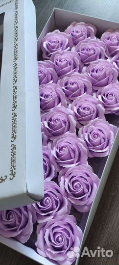 Розы из мыла