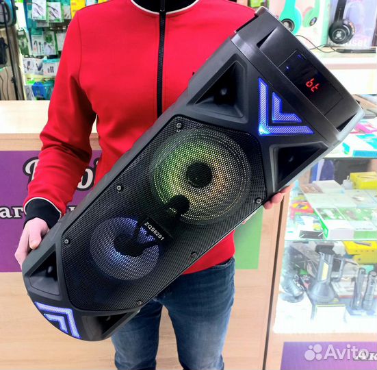 Мощная беспроводная блютуз колонка