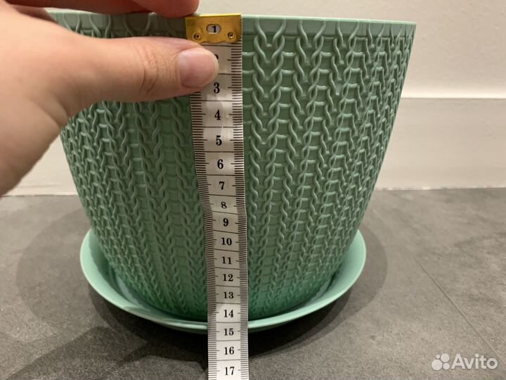 Цветочный стеклянный/ пластиковый горшок