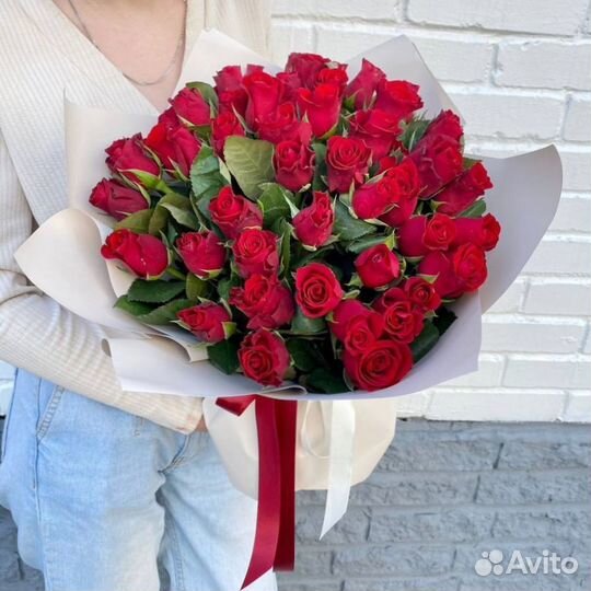 Кенийская роза 51 штука