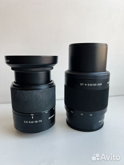 Зеркальный фотоаппарат sony a300 и два объектива
