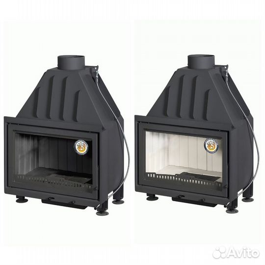 Каминная топка Альфа 700 с дымоходом 150