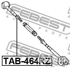 Febest TAB-464RZ Сайлентблок тяги поперечной задне