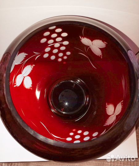 Ваза цветное стекло СССР