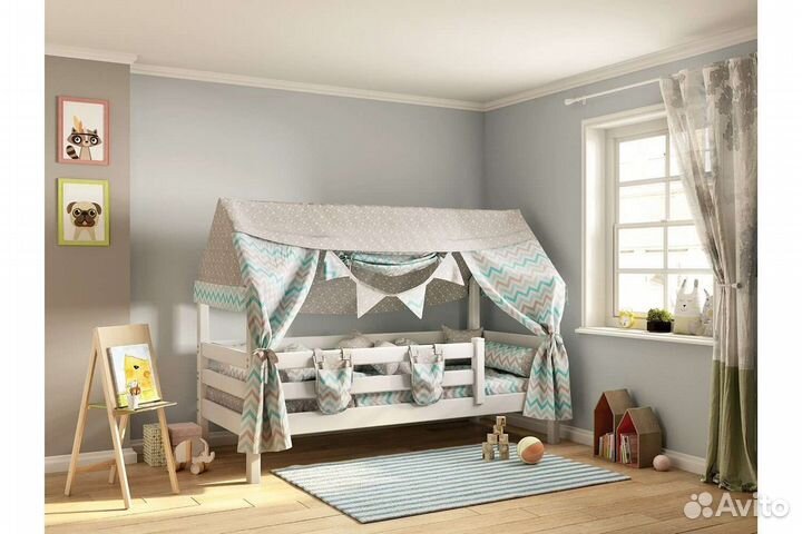 Кровать детская домик