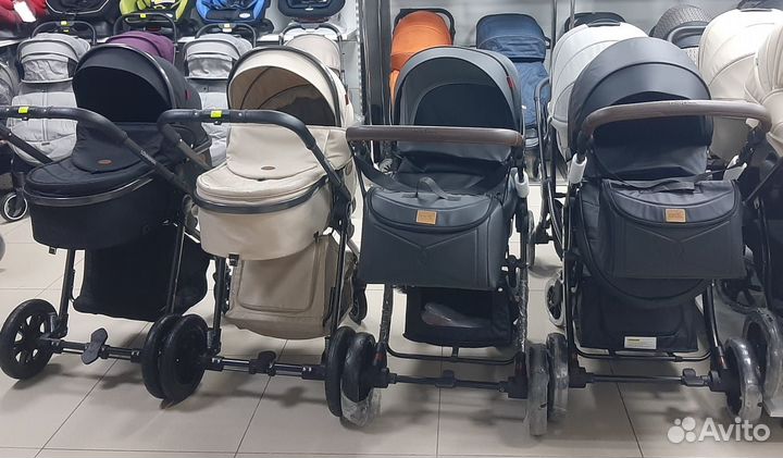 Коляски-трансформер с автолюльками новые