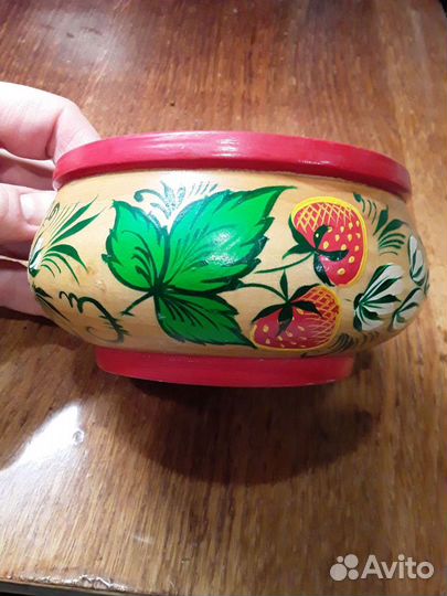 Миска СССР Винтаж Деревянная.посуда тарелка