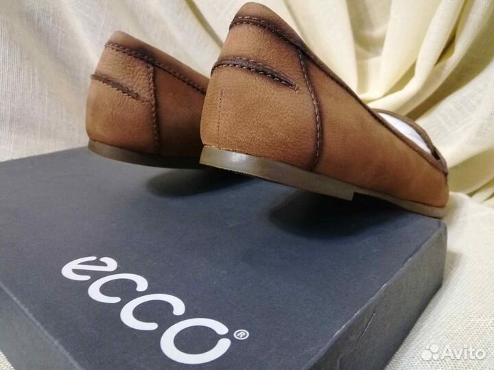 Балетки ecco lakselv коричневые