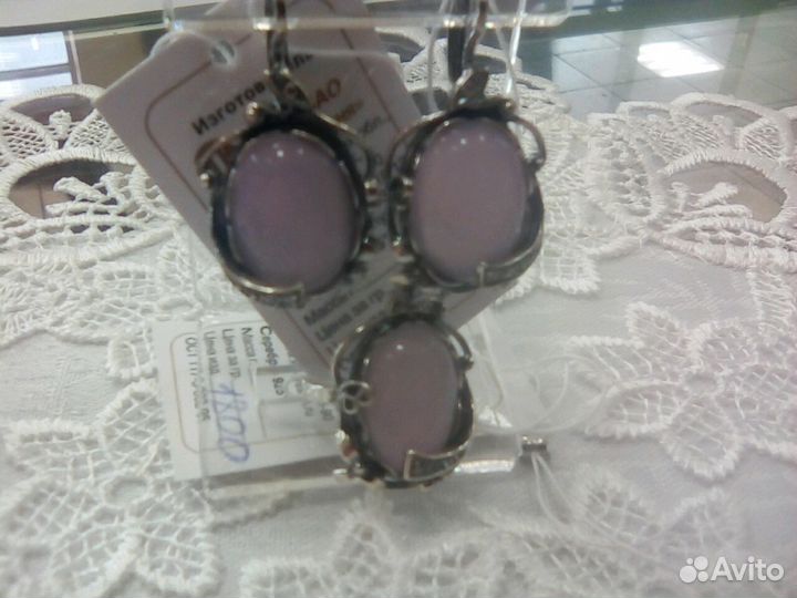 Комплект из серебра 925 пробы