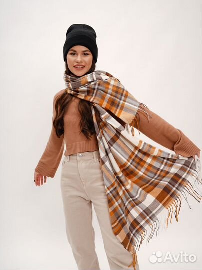 Палантин / шарф / кашемировый
