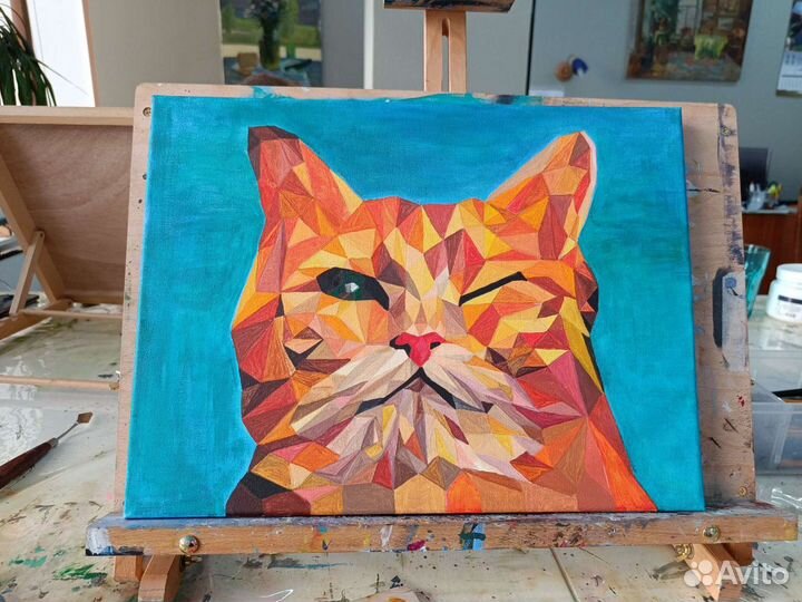 Картина акрилом 