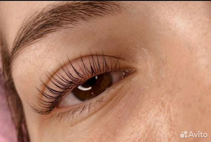 Ламинирование ресниц и бровей, коррекция бровей