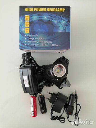 Налобный фонарь аккумуляторный мощный