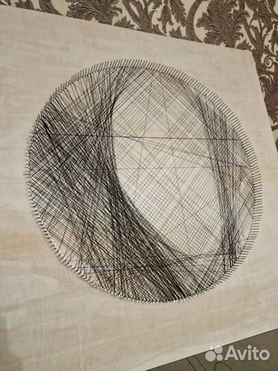 Портреты по фото из нитей