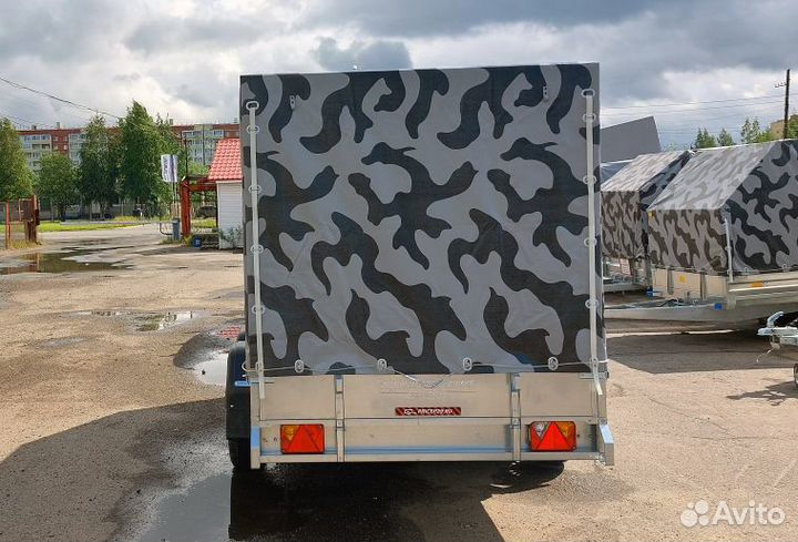 Легковой двухосный прицеп 3.5х1.5 R13