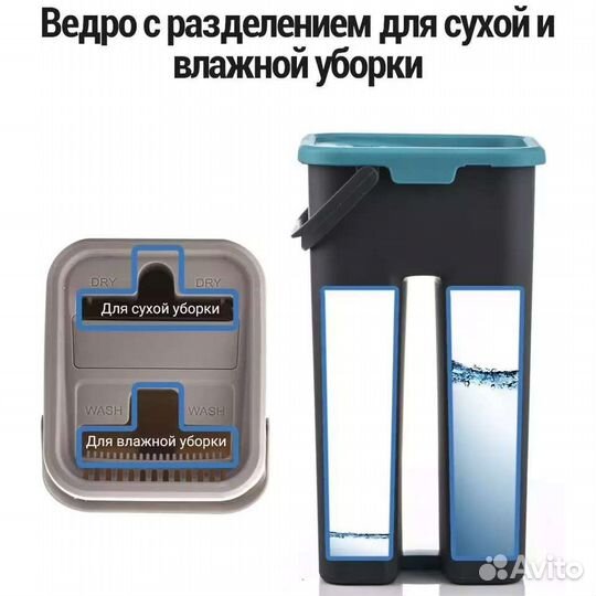 Швабра с отжимом для мытья полов sdarisb