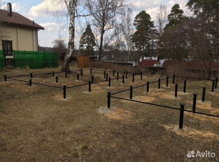 Винтовые сваи под ключ установка