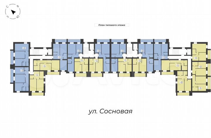 2-к. квартира, 51,1 м², 8/8 эт.