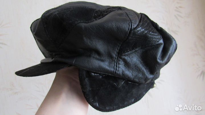 Новый кожаный берет(весна-осень)