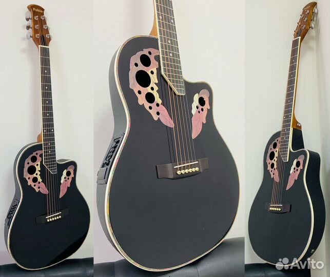 Гитара электроакустическая новая Fabio W164E BK