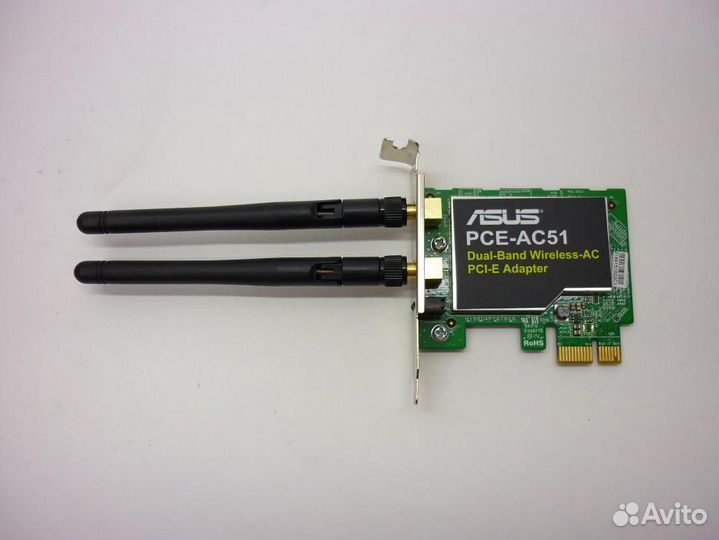 Wi-Fi адаптер asus PCE-AC51 Low Profile