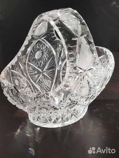 Ваза хрустальная корзина