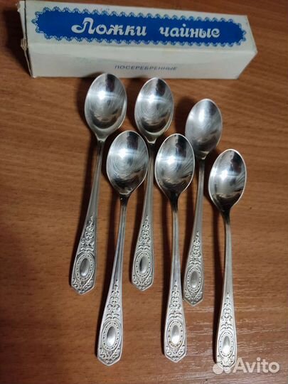 Ложки чайные посеребренные