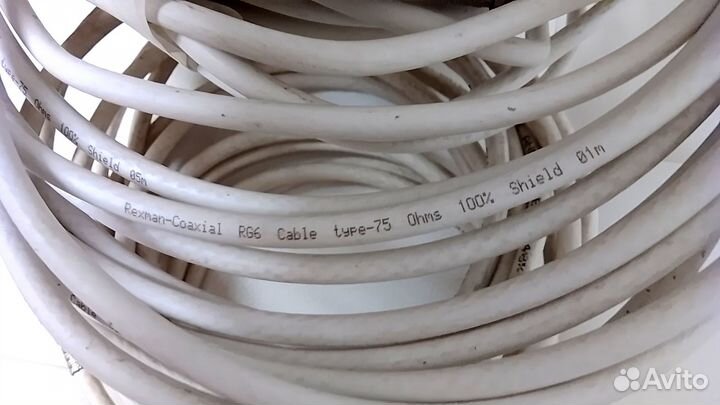 Антенный телевизионный кабель в остатках