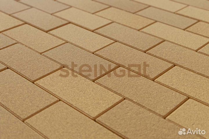 Тротуарная плитка Прямоугольник Желтый 200х100х60