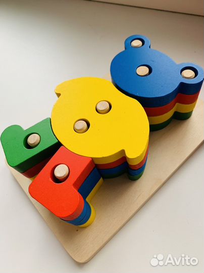 Развивающие деревянные игрушки