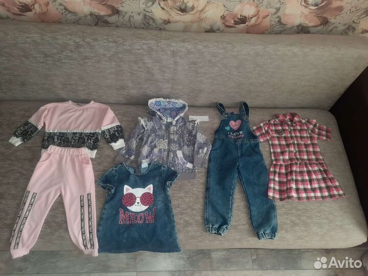 Вещи пакетом на девочку 98р