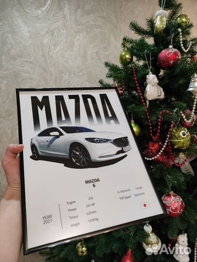 Постер с вашим автомобилем(Картина) / На заказ