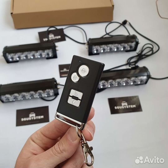 Стробоскопы в решетку радиатора (3 цвета)