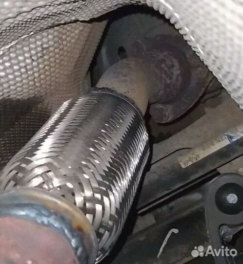 Ремонт гофры глушителя Ford