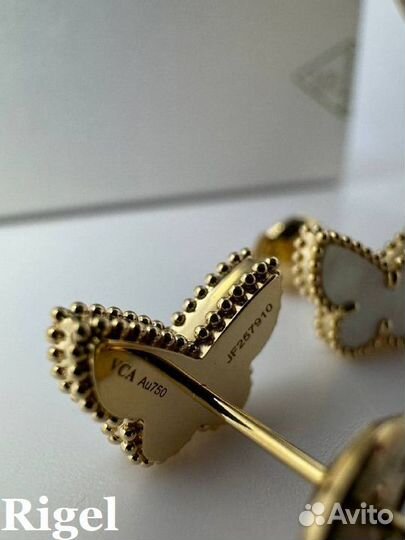 Серьги van cleef