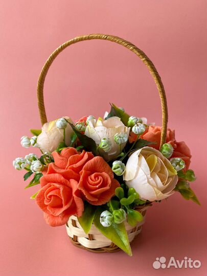 Корзинка мыльных цветов