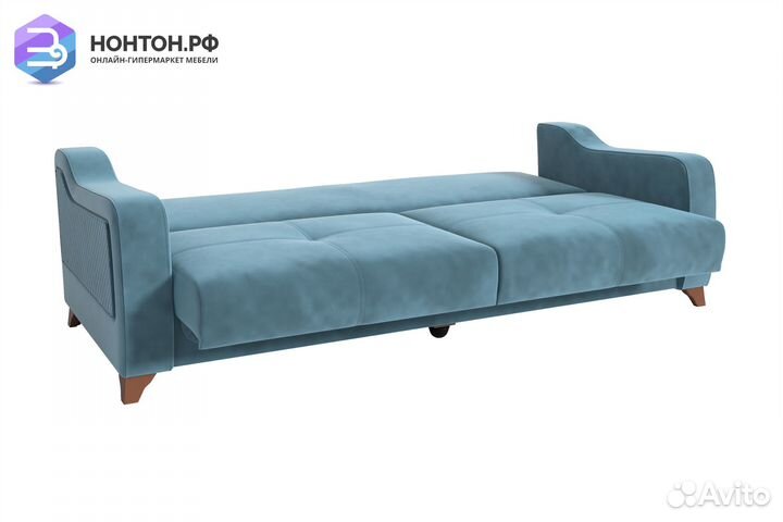Диван книжка Дуглас 3-х местный бирюзовый